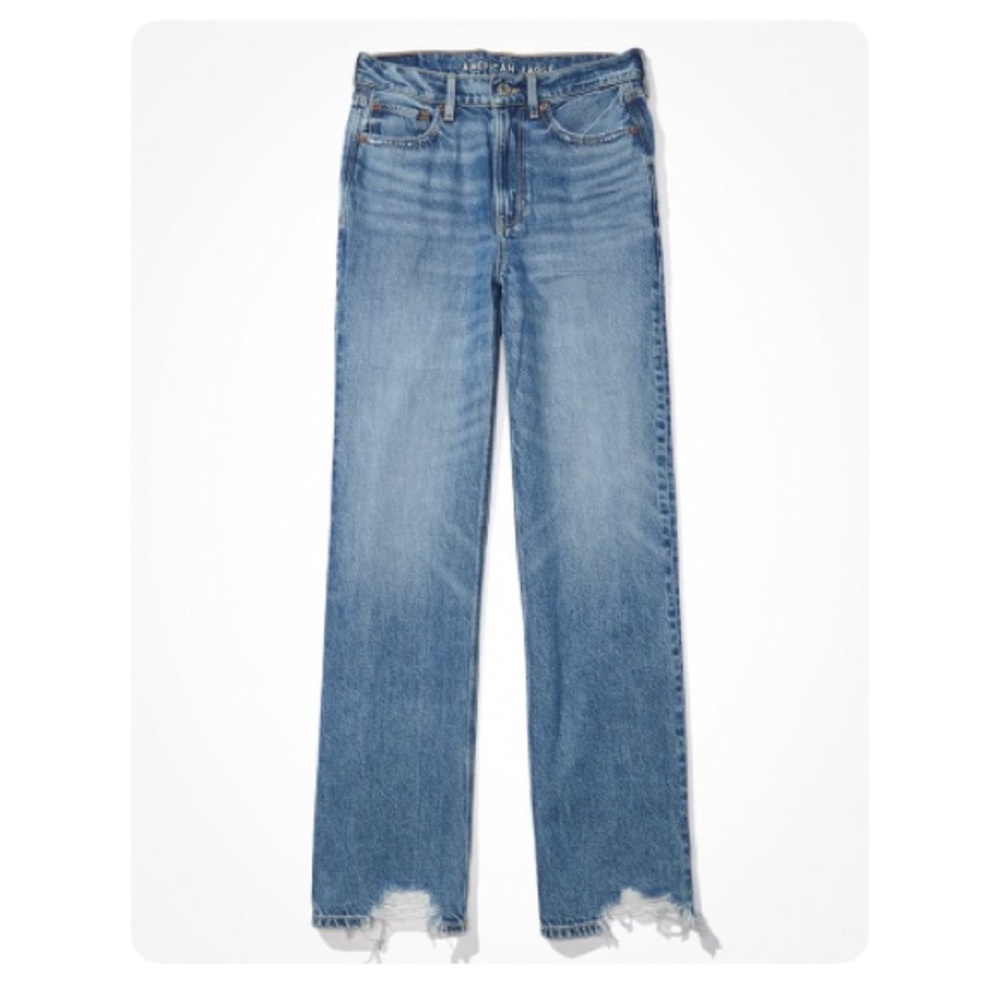 American Eagle AE Dreamy Drape Super High-Waisted Baggy Wide-Leg Jean